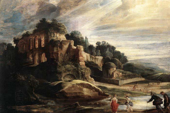 RUBENS, Pieter Pauwel Landscape with the Ruins of Mount Palatine in Rome China oil painting art